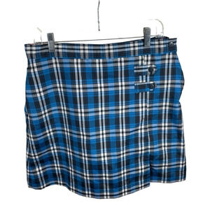 Dennis school uniform Double Tab Pleated Skort blue girls H16 plus